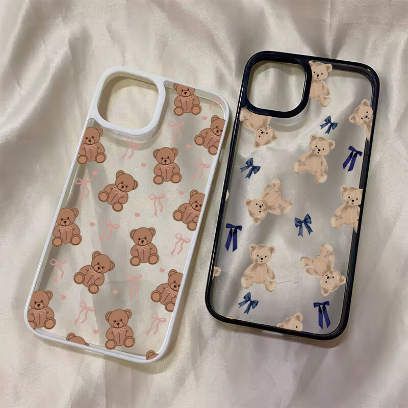 Phone Cases Galaxy A16 5G - Bonito urso de pelúcia bowknot caso