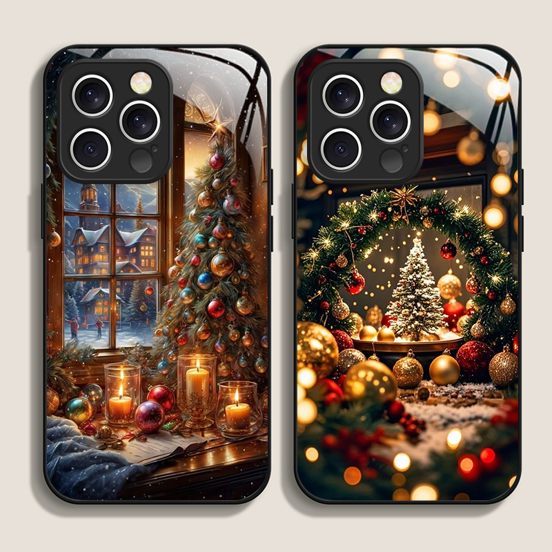 Phone Cases Iphone 13 - Árvore de natal presente cidade nevada